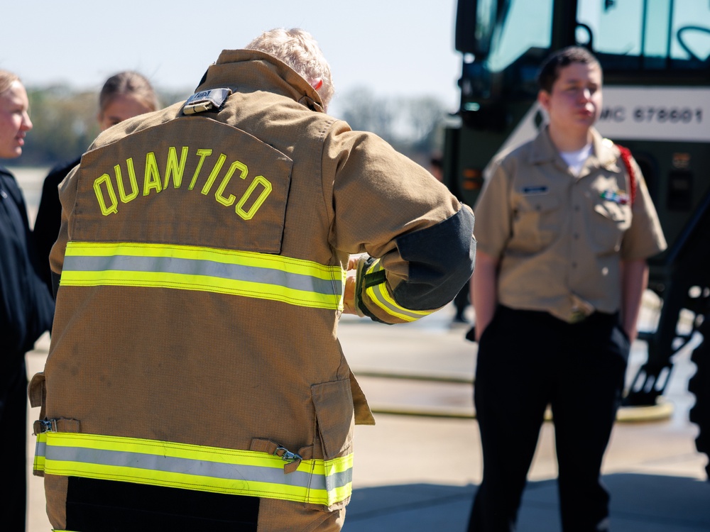 NJROTC Visits MCAF Quantico