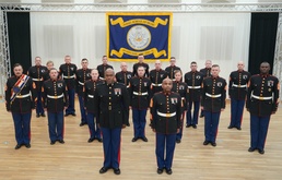 The Naval School of Music Marine Corps Detachment in their rehearsal space.