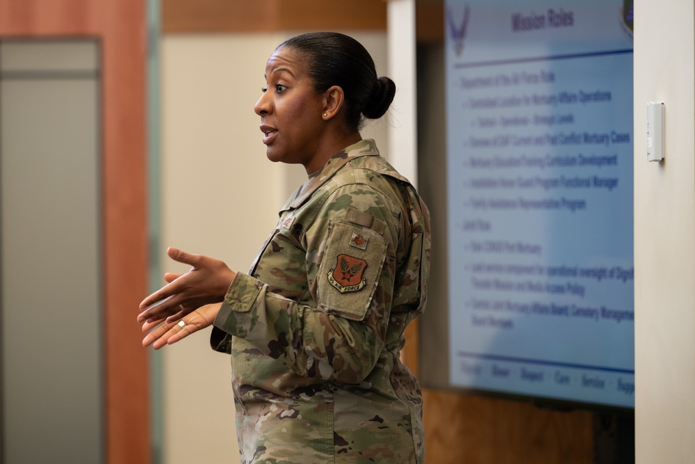 Dover AFB Honorary Commanders visit Air Force Mortuary Affairs Operations