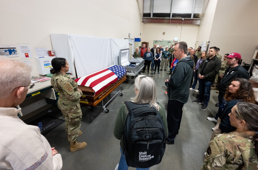 Dover AFB Honorary Commanders visit Air Force Mortuary Affairs Operations