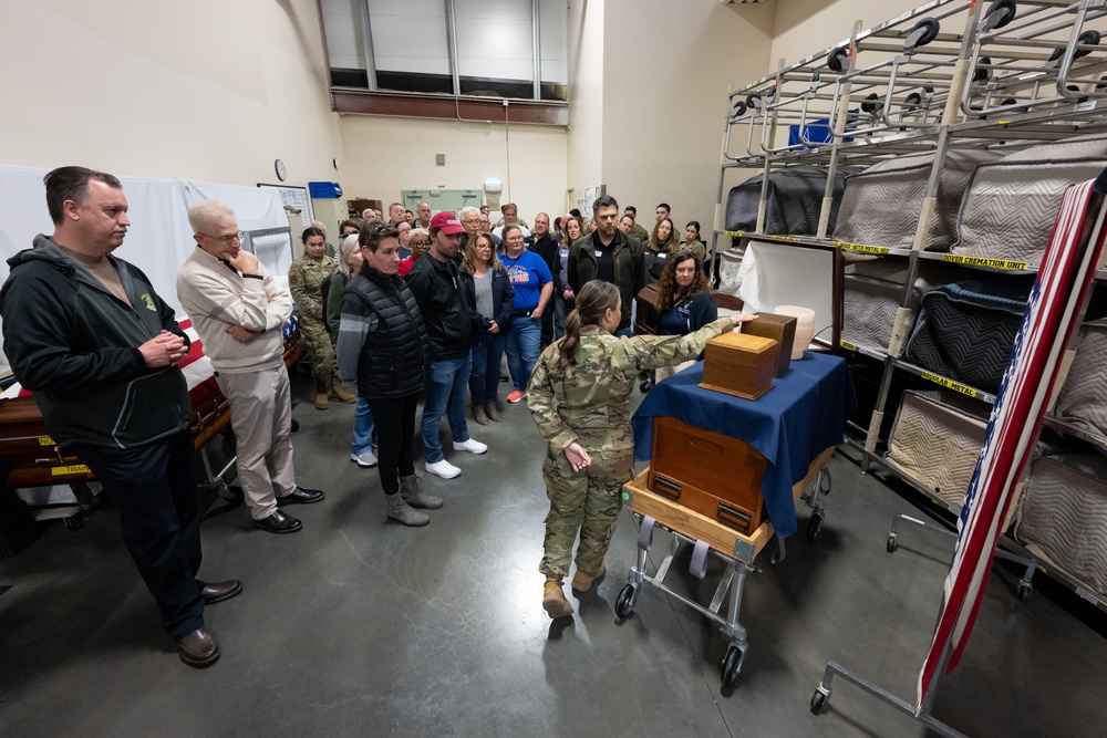 Dover AFB Honorary Commanders visit Air Force Mortuary Affairs Operations