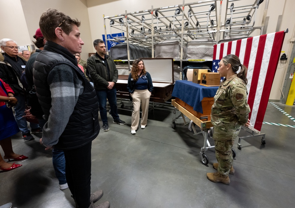 Dover AFB Honorary Commanders visit Air Force Mortuary Affairs Operations