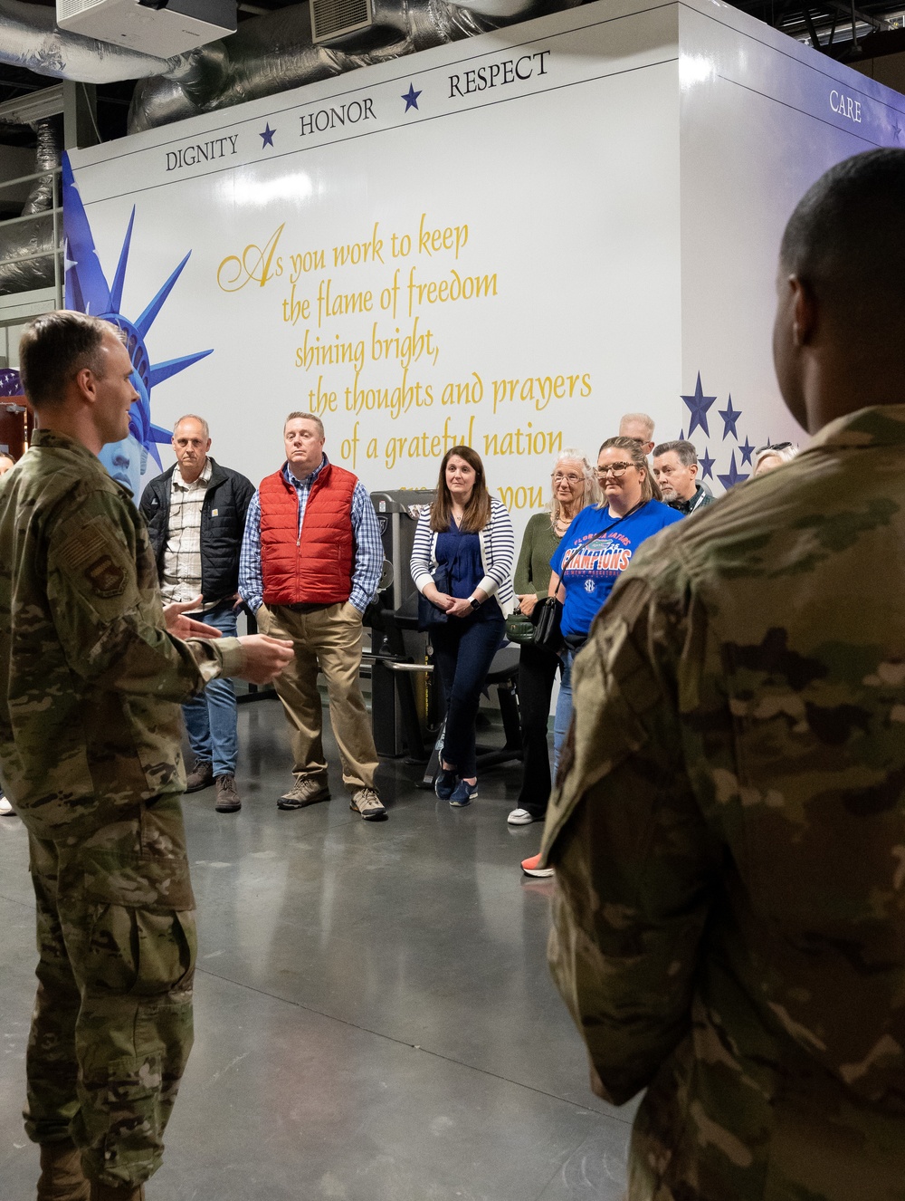 Dover AFB Honorary Commanders visit Air Force Mortuary Affairs Operations