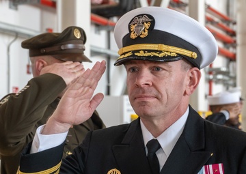 NAS Sigonella Bids Farewell to CO During Change of Command