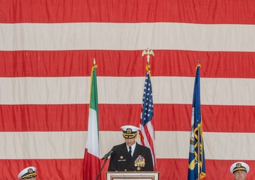NAS Sigonella Bids Farewell to CO During Change of Command