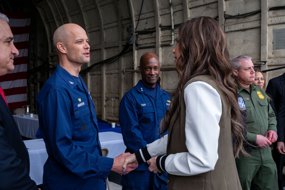 DHS Secretary Noem Visits Coast Guard Cutter Tahoma