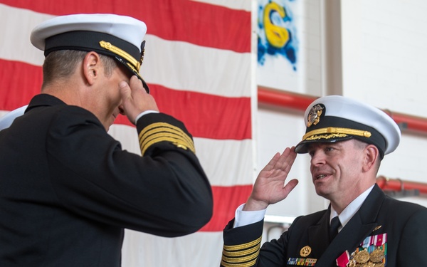 NAS Sigonella Bids Farewell to CO During Change of Command