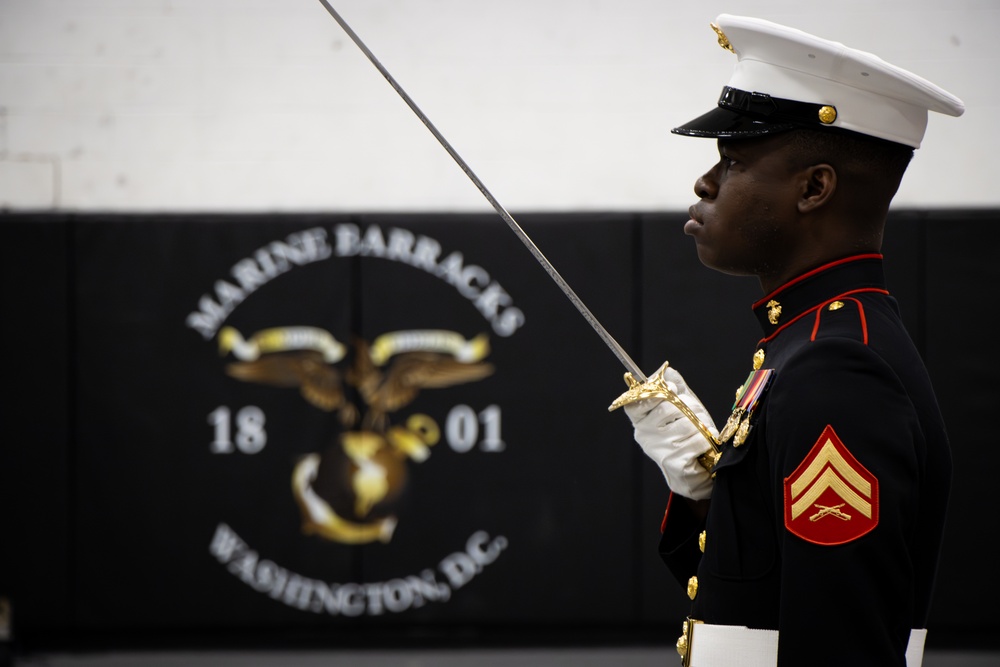 Enlisted Parade Staff Tryouts