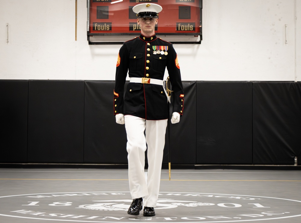 Enlisted Parade Staff Tryouts