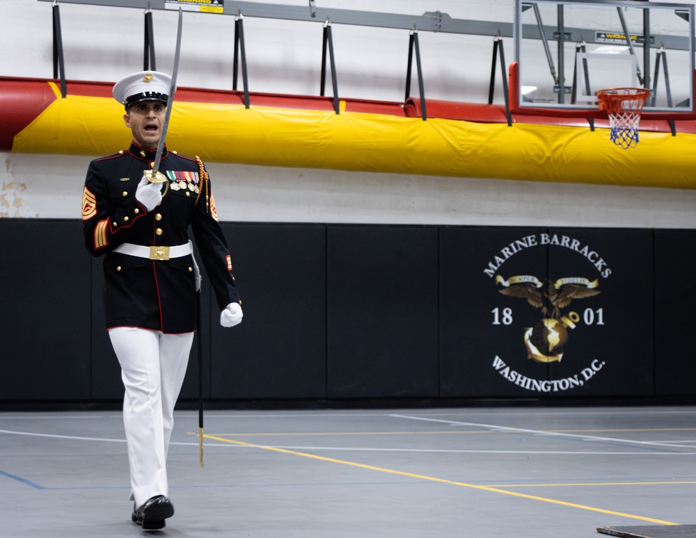 Enlisted Parade Staff Tryouts