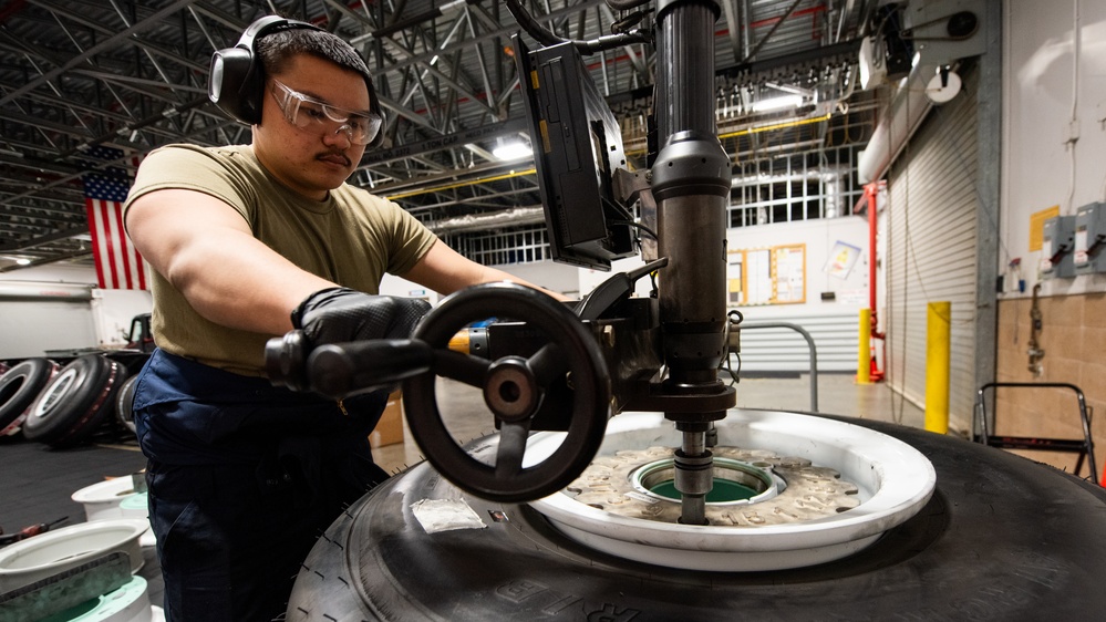 60th MXS Wheel and tire shop keeps the mission rolling