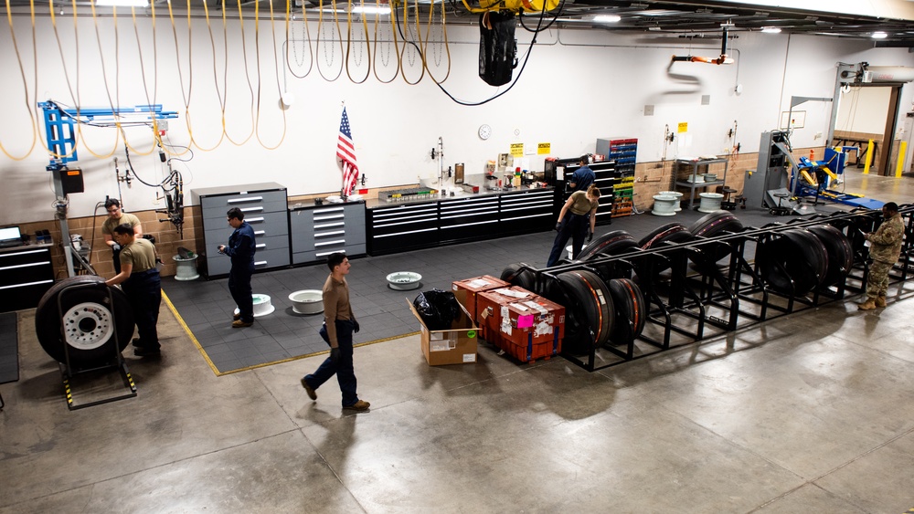 60th MXS Wheel and tire shop keeps the mission rolling