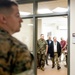 The Secretary of the Navy tours barracks facilities at II MEF