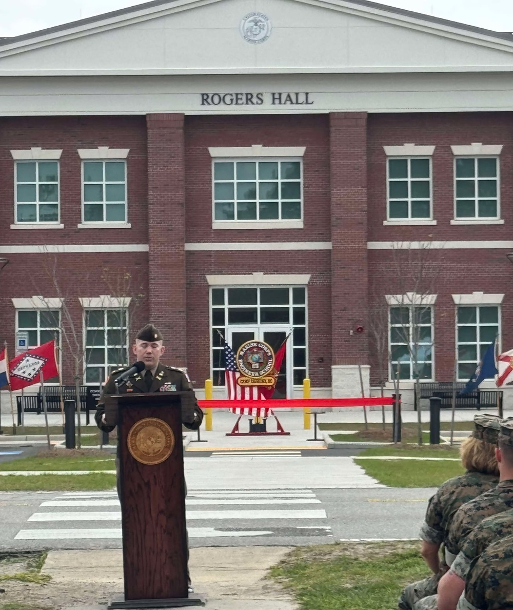 U.S. Marine Corps Engineer School Dedication Ceremony