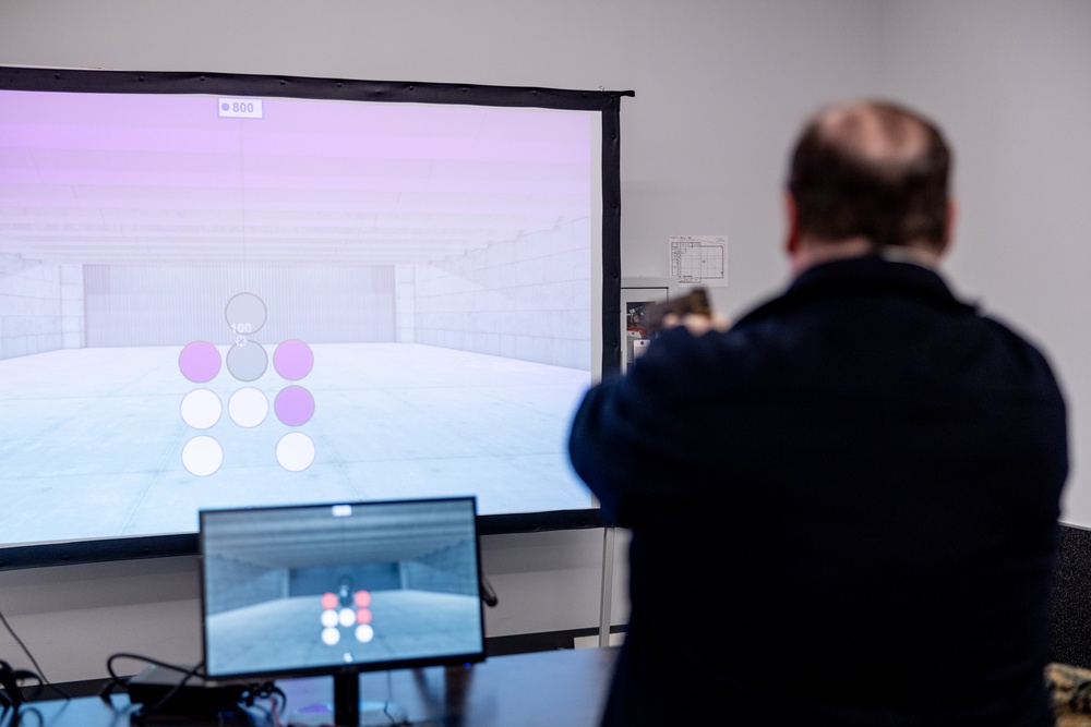 The Secretary of the Navy tours the WARR Center at II MEF