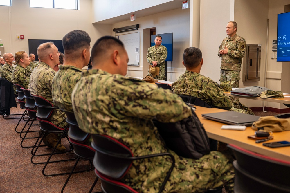 377 ABW Leadership Visits Navy Reserve Center Albuquerque