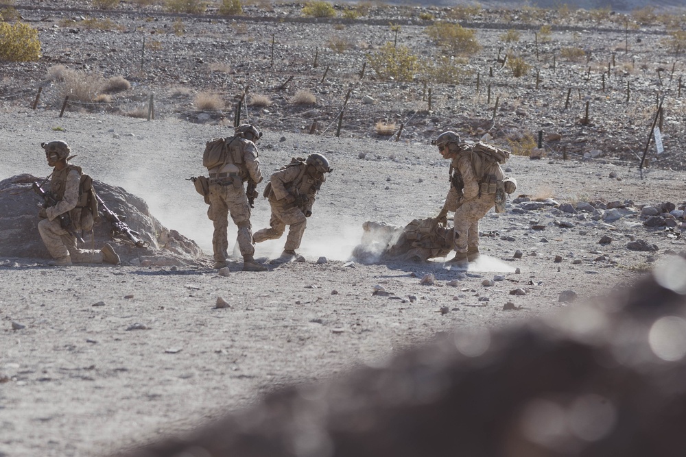 U.S. Marines with 1st Battalion 6th Marines Conduct Dry and Live-Fire Company Attacks during SLTE 2-25