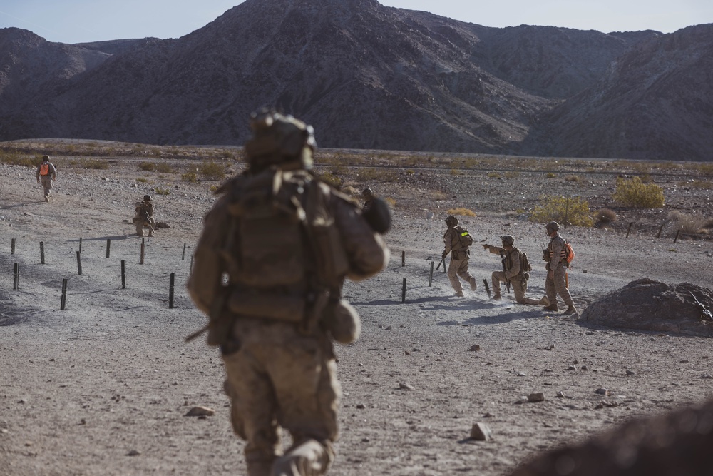U.S. Marines with 1st Battalion 6th Marines Conduct Dry and Live-Fire Company Attacks during SLTE 2-25