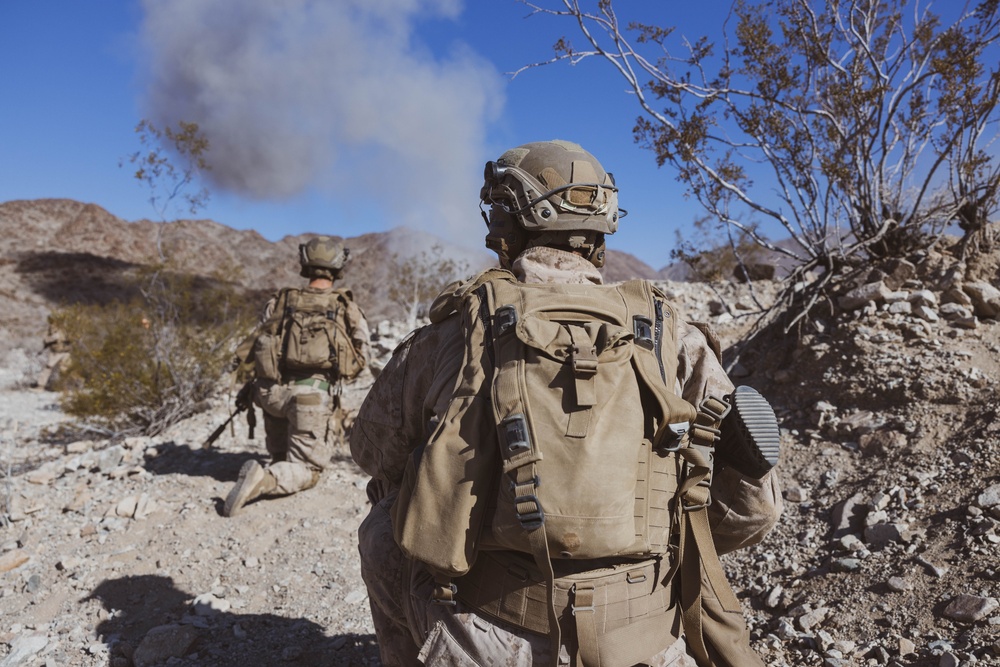 U.S. Marines with 1st Battalion 6th Marines Conduct Dry and Live-Fire Company Attacks during SLTE 2-25