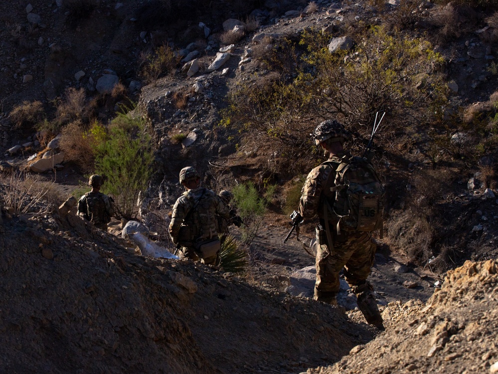 U.S. Soldiers conduct a patrol