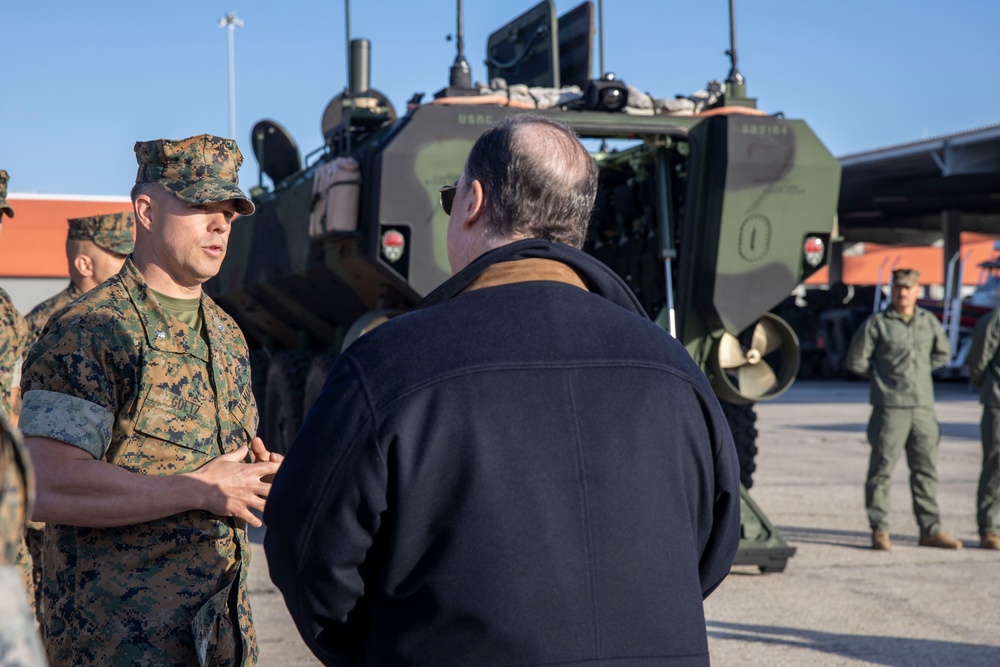 Secretary Of The Navy Visits 2nd Assault Amphibian Battalion