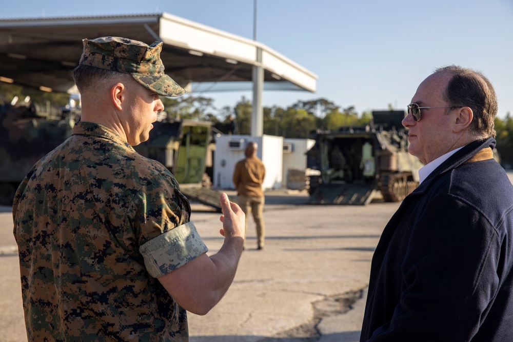 Secretary Of The Navy Visits 2nd Assault Amphibian Battalion