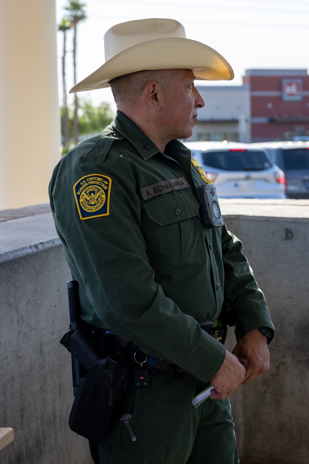 U.S. Border Patrol cross-training with military police officer from Marine Corps Air Station