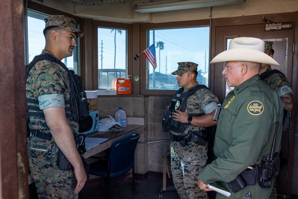 U.S. Border Patrol cross-training with military police officer from Marine Corps Air Station