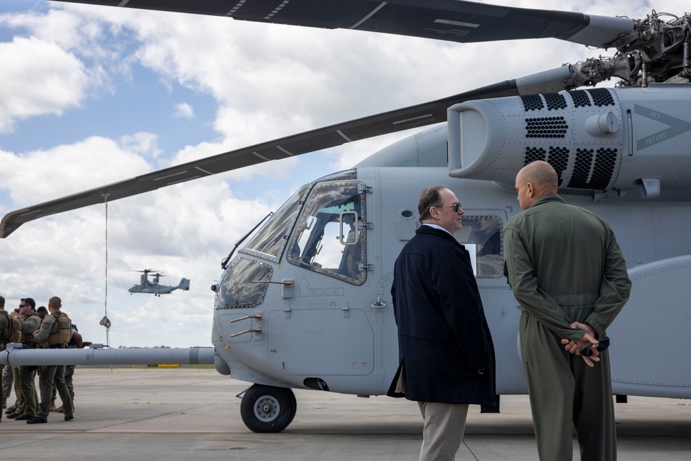 Secretary Of The Navy Visits MCAS New River