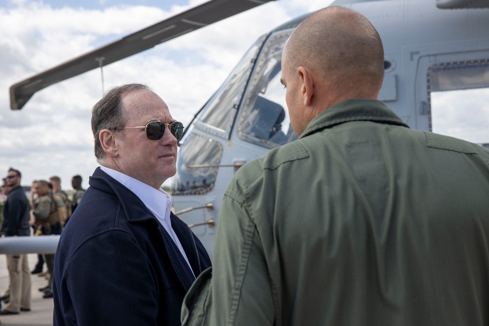 Secretary Of The Navy Visits MCAS New River