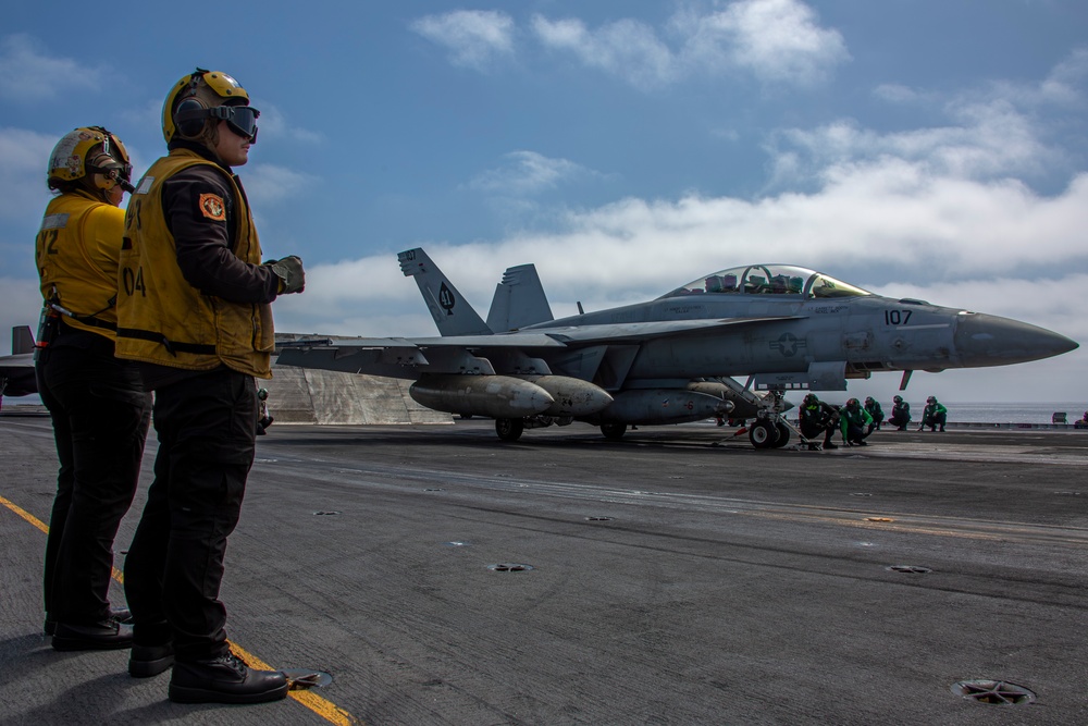 Abraham Lincoln conducts routine operations