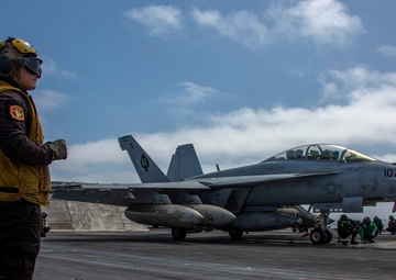 Abraham Lincoln conducts routine operations