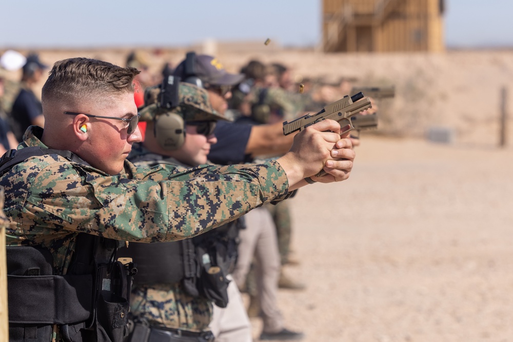 Weapons training at Marine Corps Air Station Yuma