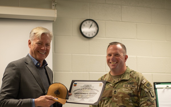 To Catch A Predator's Chris Hansen meets with future military police officers training at Ft. McClellan