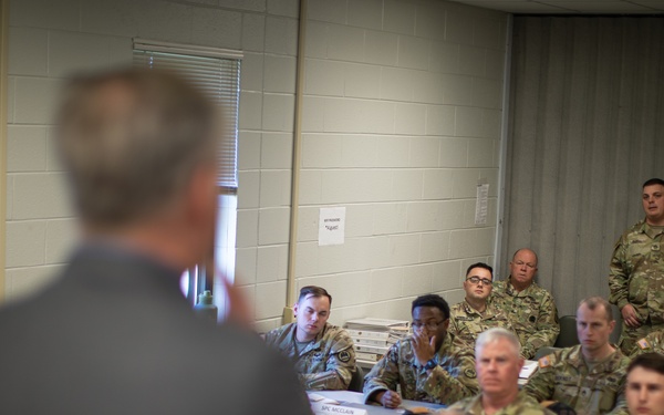 To Catch A Predator's Chris Hansen meets with future military police officers training at Ft. McClellan