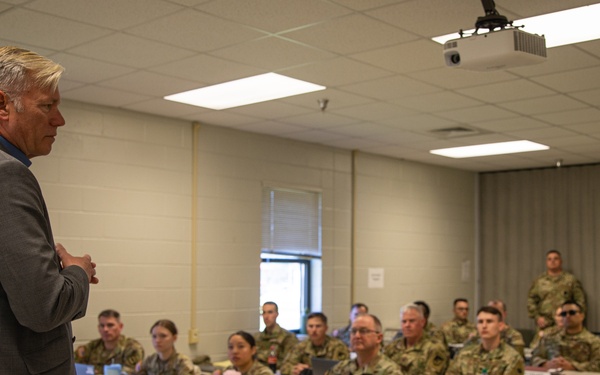 To Catch A Predator's Chris Hansen meets with future military police officers training at Ft. McClellan