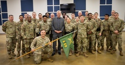 To Catch A Predator's Chris Hansen meets with future military police officers training at Ft. McClellan