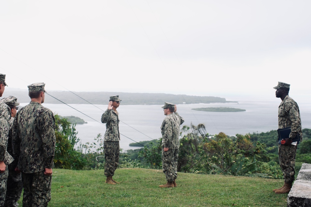 EO3 Sanchez Reenlistment