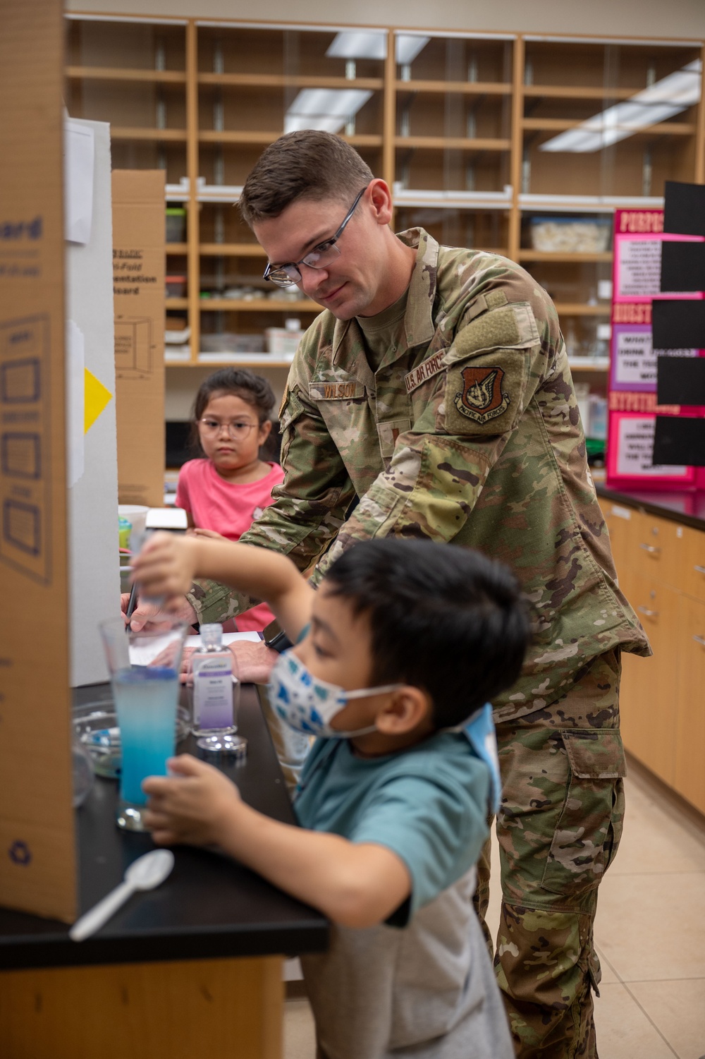 36th MDG Airmen volunteer as judges in the Guam Island Wide Science Fair