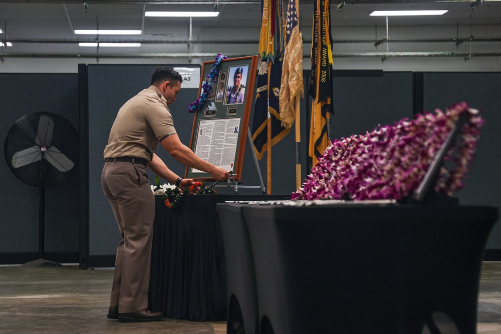 Memorial Ceremony for 1st Lt. Nainoa Hoe
