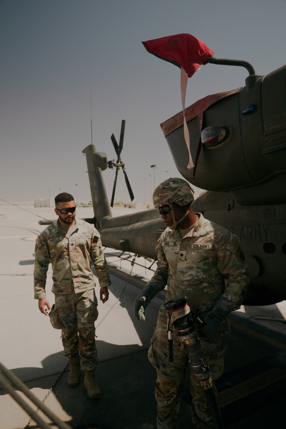U.S. Soldiers train on forward arming and refueling point operations