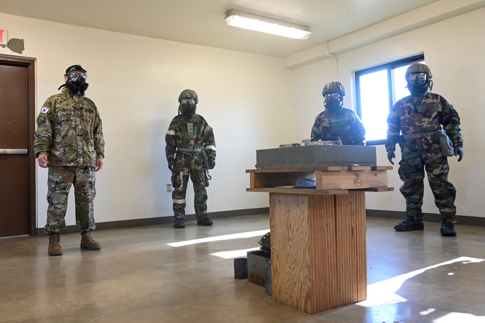 Korean Service Corps, 22nd Company Gears Up with Intensive CBRNE Readiness training