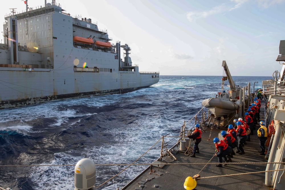 USS Mahan (DDG 72) Replenishment at Sea