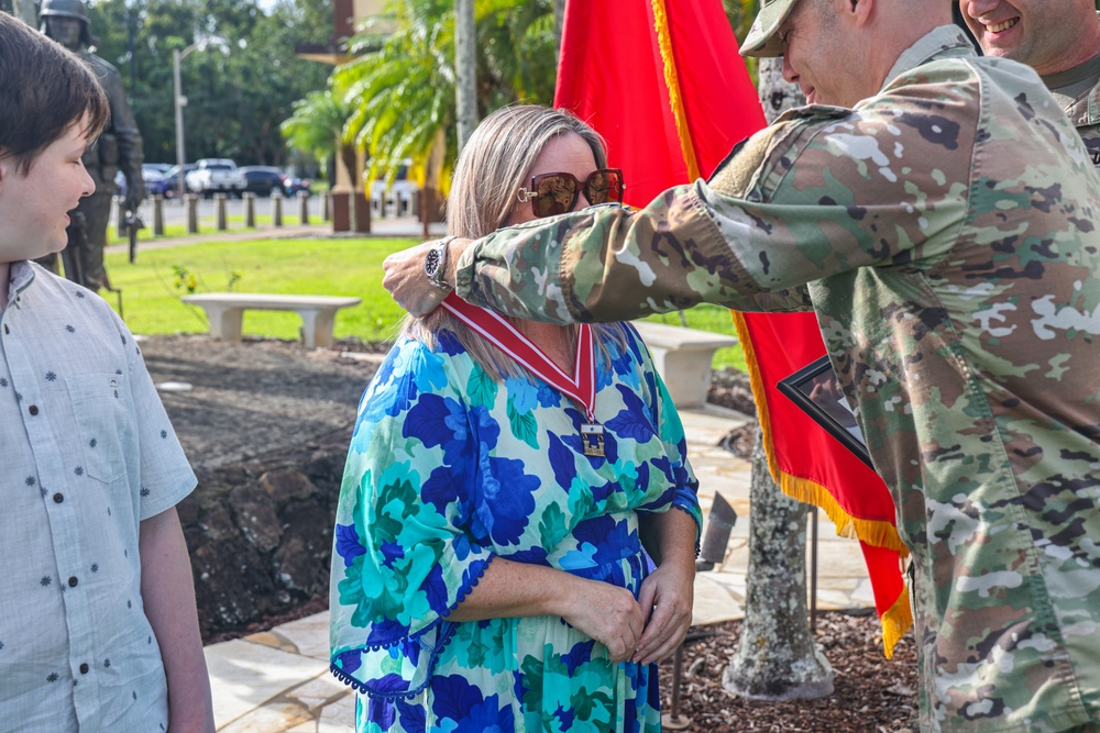 Flying V Ceremony for New Zealand Army Col. Aidan Shattock
