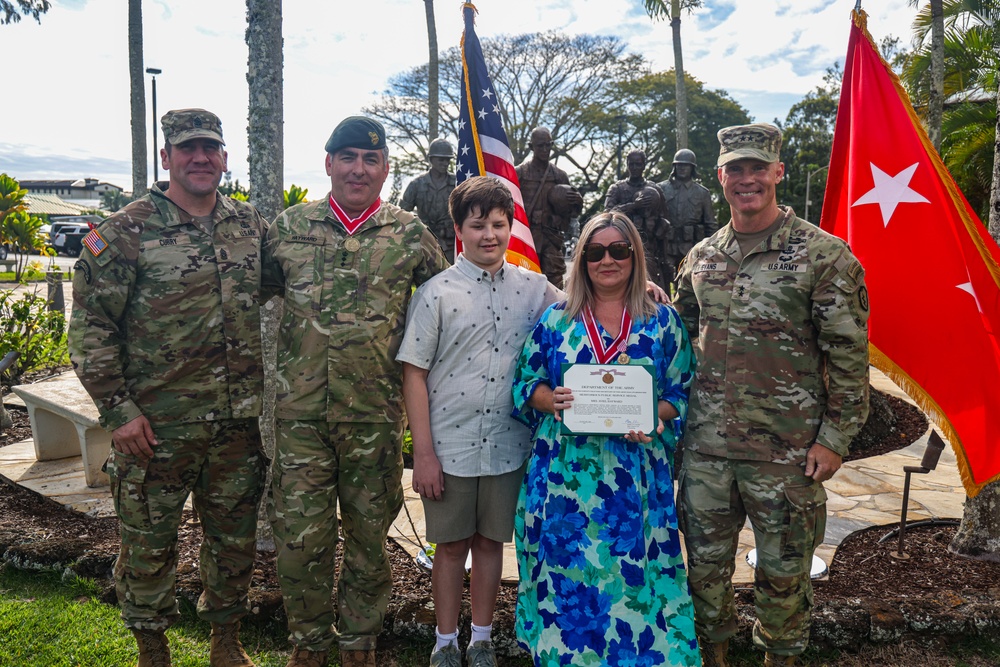 Flying V Ceremony for New Zealand Army Col. Aidan Shattock