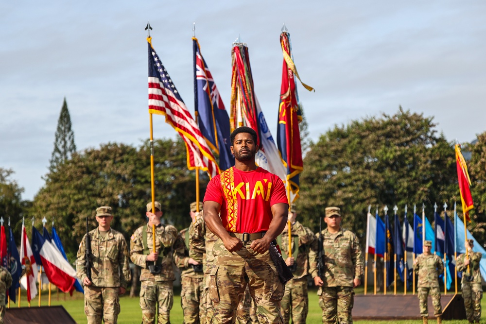 Flying V Ceremony for New Zealand Army Col. Aidan Shattock