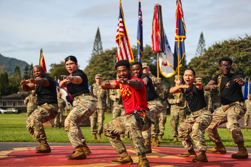 Flying V Ceremony for New Zealand Army Col. Aidan Shattock