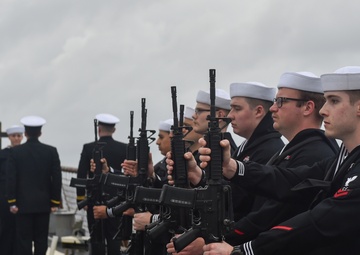 USS Mahan (DDG 72) Conducts Burial at Sea