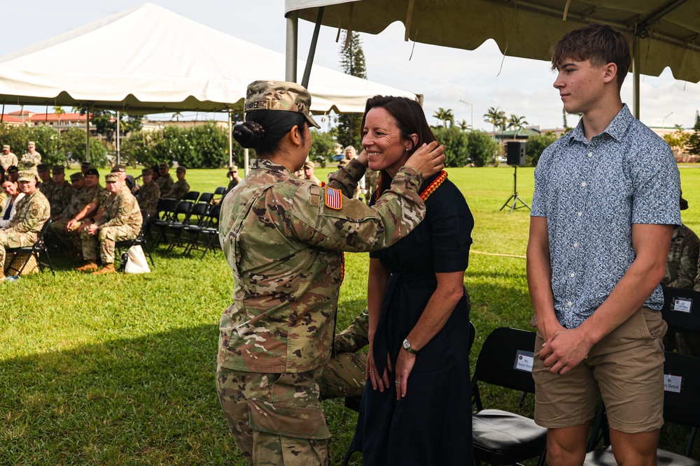 Flying V Ceremony for New Zealand Army Col. Aidan Shattock
