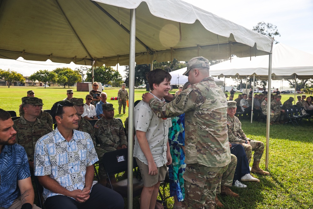 Flying V Ceremony for New Zealand Army Col. Aidan Shattock